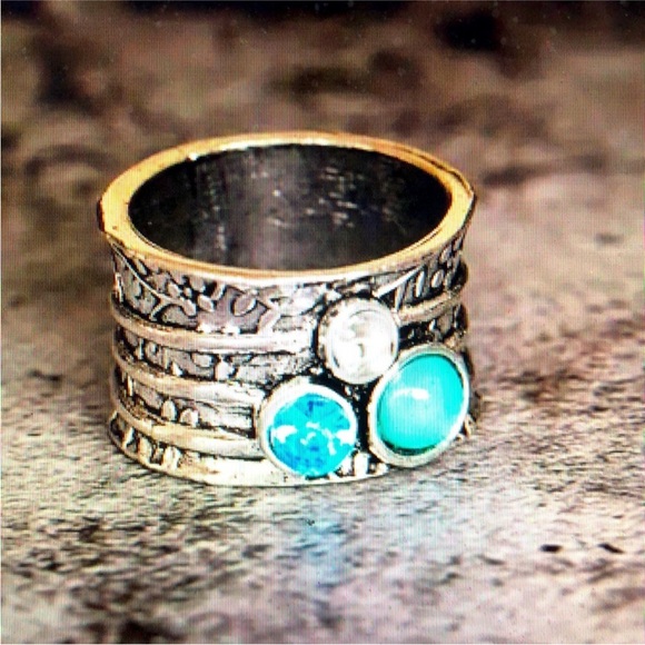 NWOT SILVER PLATED RING - Picture 3 of 4